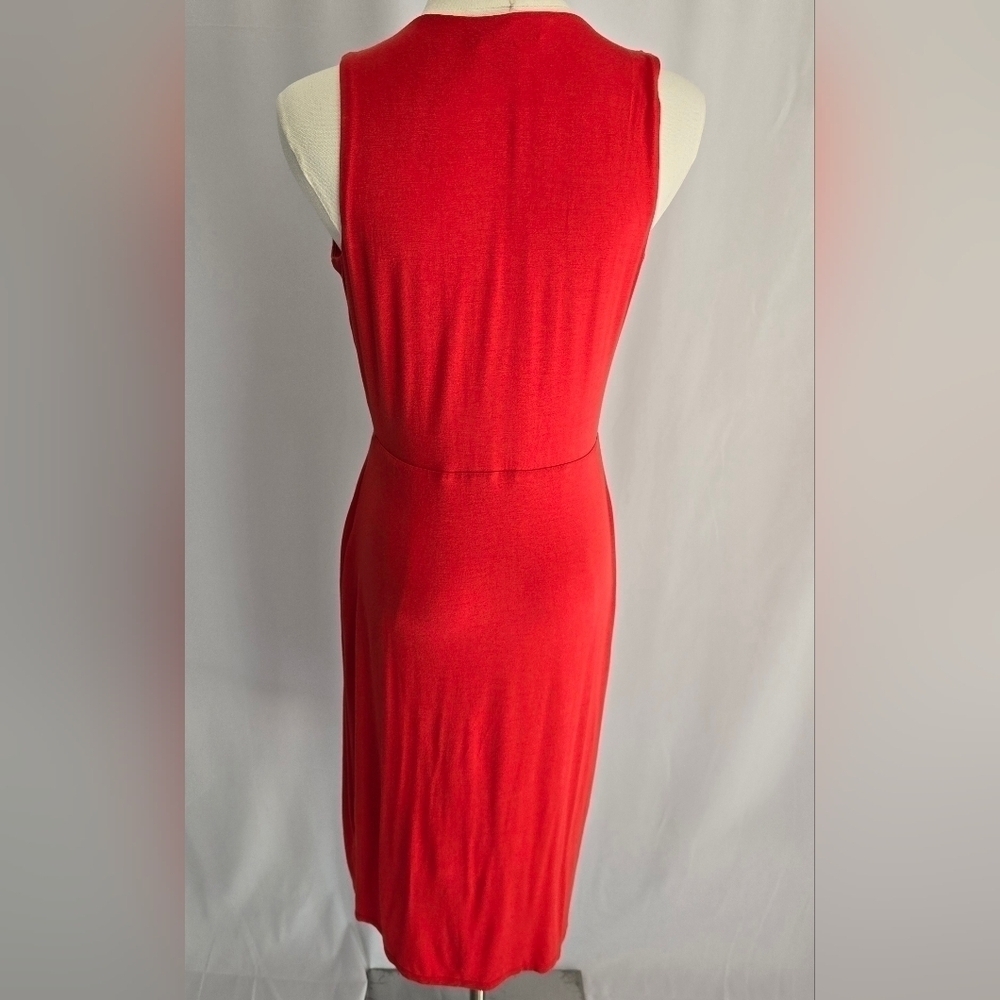 Simply Vera Vera Wang Sleeveless Orange Dress Waist & Neckline Gathers Sz. XS - Picture 5 of 11